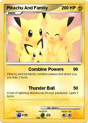 Pokemon Pikachu And Family