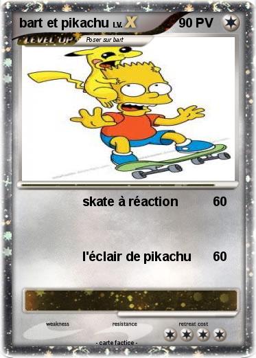 Pokemon bart et pikachu
