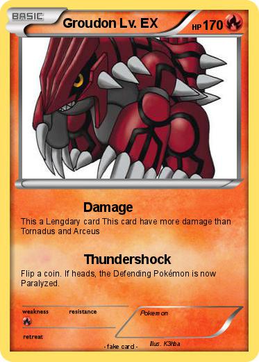 Pokemon Groudon Lv. EX