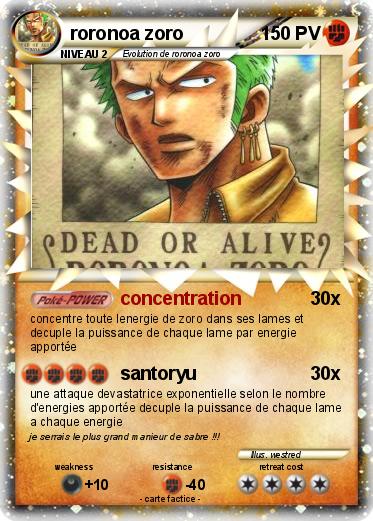 Pokemon roronoa zoro