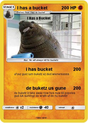 Pokemon I has a bucket