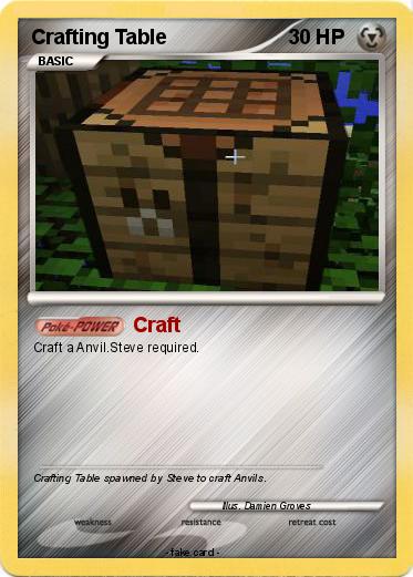 Pokemon Crafting Table