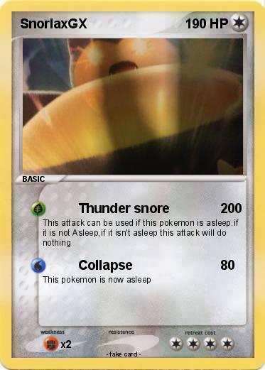 Pokemon SnorlaxGX
