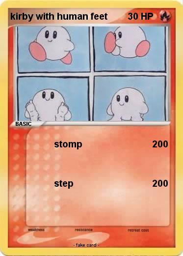 Pokemon kirby with human feet