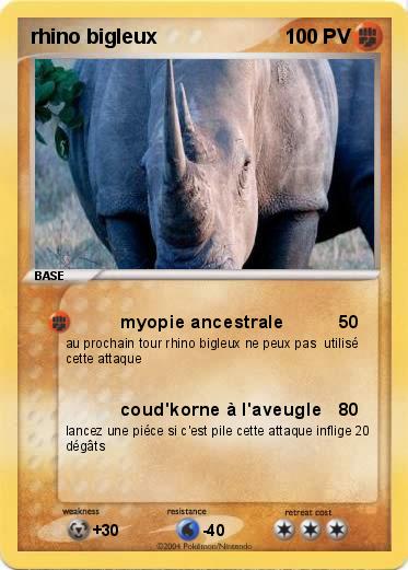 Pokemon rhino bigleux