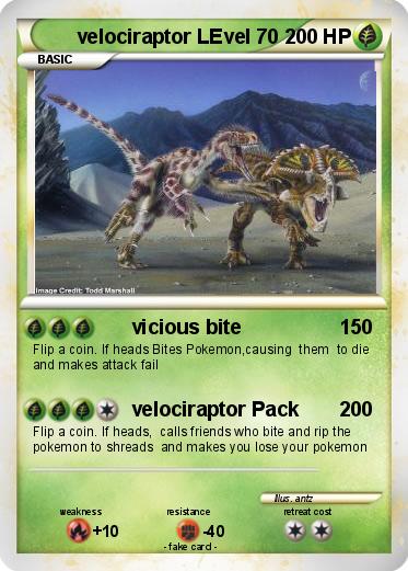 Pokemon velociraptor LEvel 70