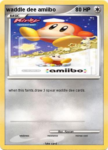 Pokemon waddle dee amiibo