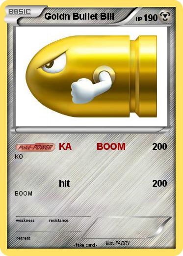 Pokemon Goldn Bullet Bill