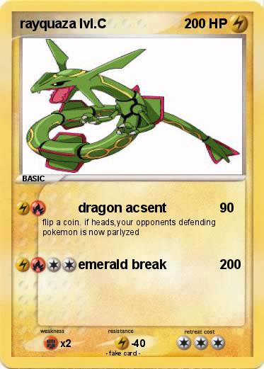 Pokemon rayquaza lvl.C