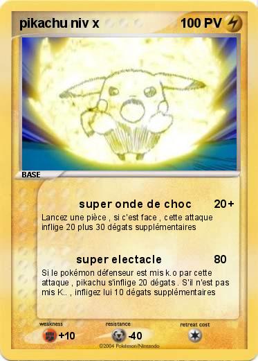 Pokemon pikachu niv x