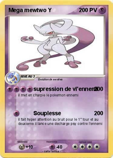 Pokemon Mega mewtwo Y
