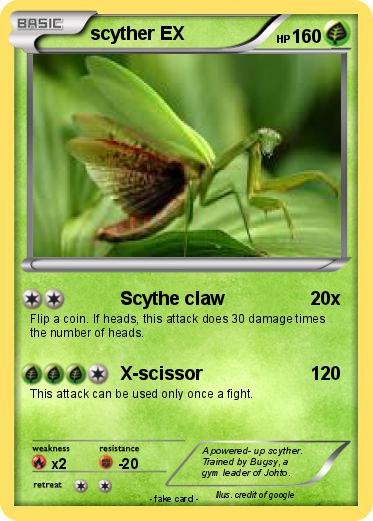 Pokemon scyther EX