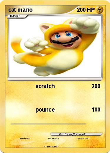 Pokemon cat mario