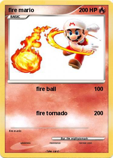 Pokemon fire mario