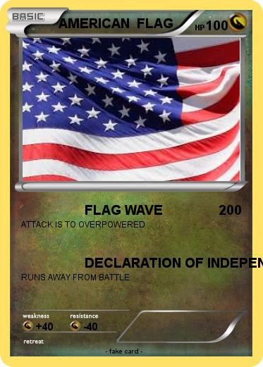 Pokemon AMERICAN  FLAG