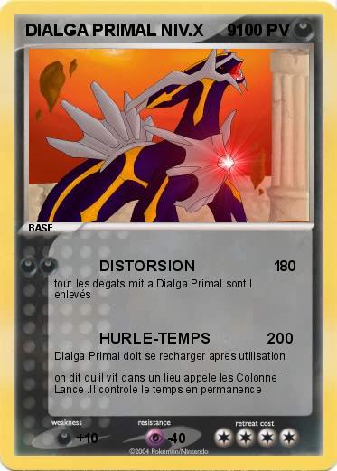 Pokemon DIALGA PRIMAL NIV.X     9