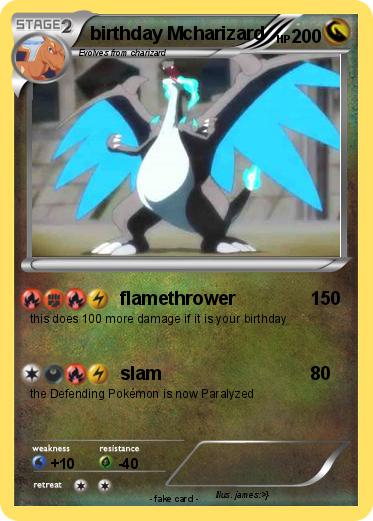 Pokemon birthday Mcharizard