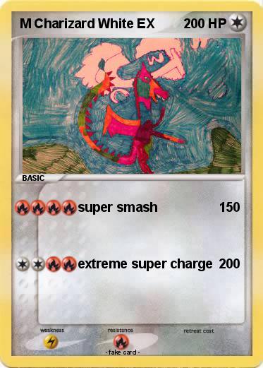 Pokemon M Charizard White EX