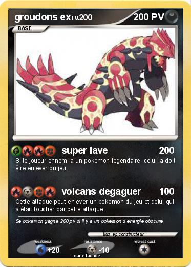 Pokemon groudons ex