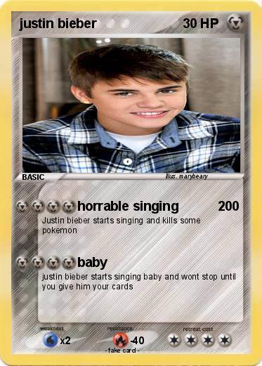 Pokemon justin bieber