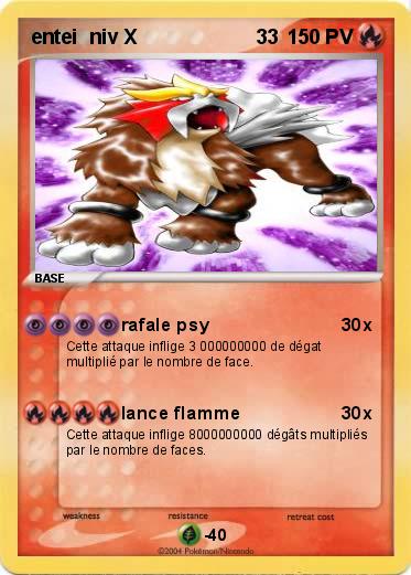 Pokemon entei  niv X                     33