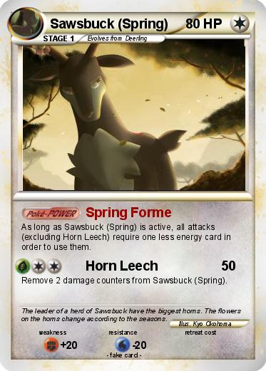 Pokemon Sawsbuck (Spring)
