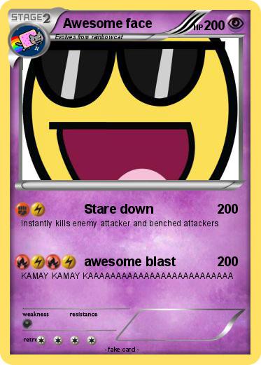 Pokemon Awesome face