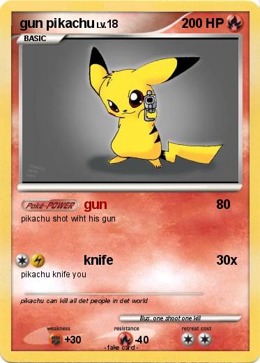 Pokemon gun pikachu