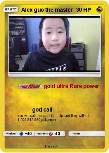 Pokemon Alex guo the master