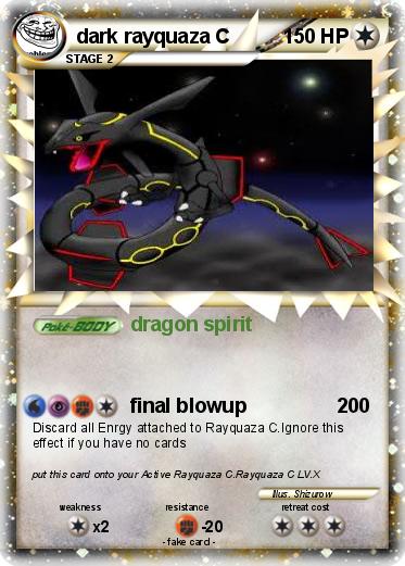Pokemon dark rayquaza C
