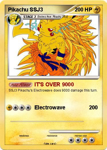 Pokemon Pikachu SSJ3