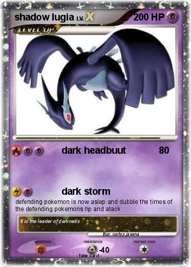 Pokemon shadow lugia