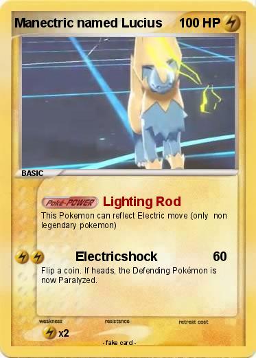 Pokemon Manectric named Lucius