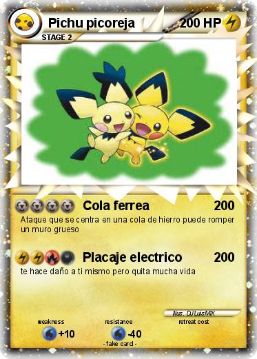 Pokemon Pichu picoreja