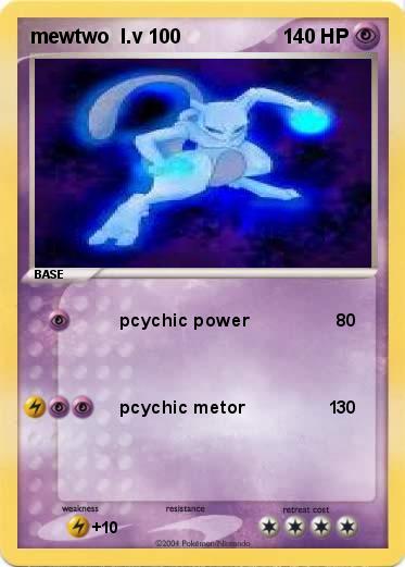Pokemon mewtwo  l.v 100