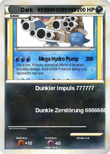 Pokemon Dark   9999999999999
