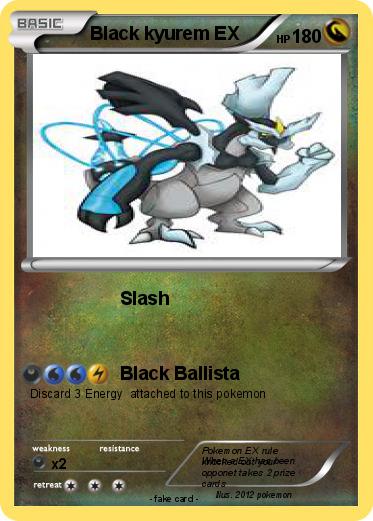 Pokemon Black kyurem EX