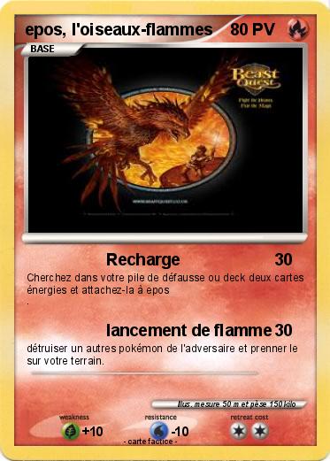 Pokemon epos, l'oiseaux-flammes