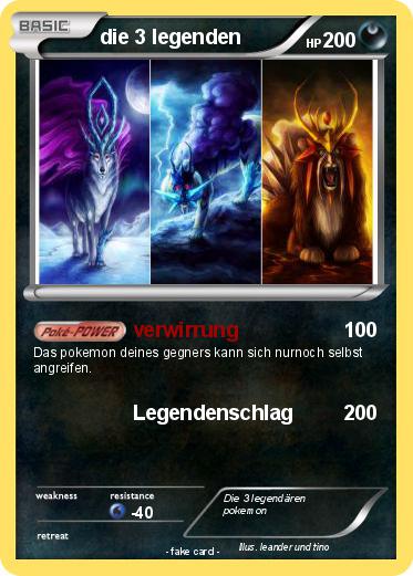 Pokemon die 3 legenden