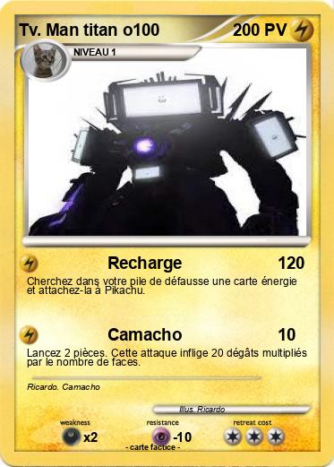 Pokemon Tv. Man titan o100