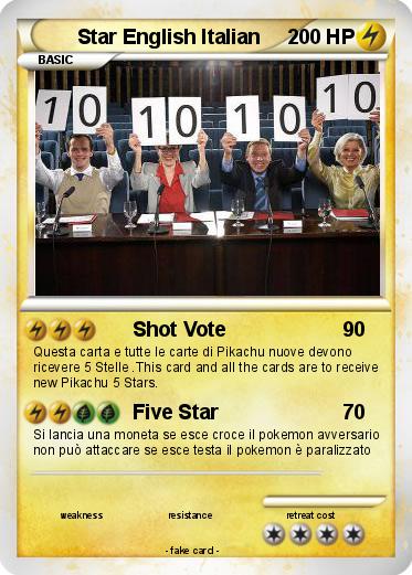 Pokemon Star English Italian