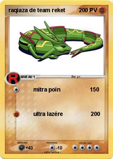 Pokemon raqiaza de team reket