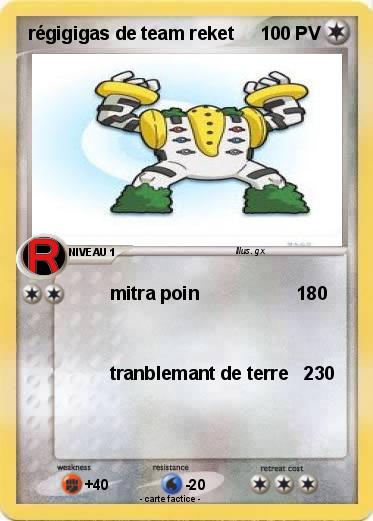 Pokemon régigigas de team reket
