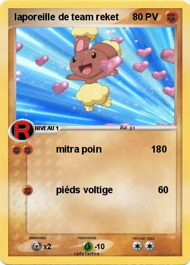 Pokemon laporeille de team reket