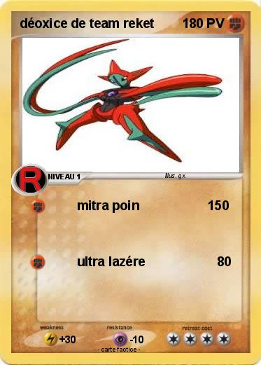 Pokemon déoxice de team reket