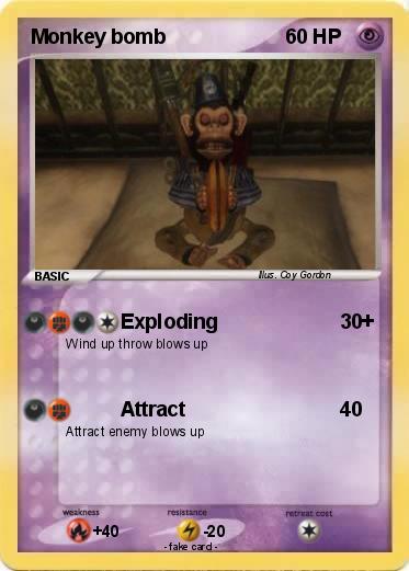 Pokemon Monkey bomb