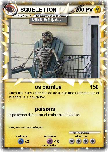 Pokemon SQUELETTON