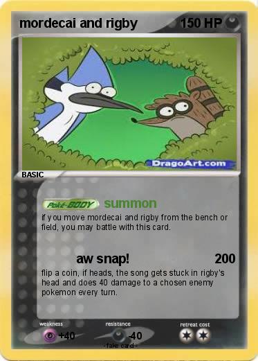 Pokemon mordecai and rigby