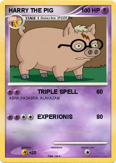 Pokemon HARRY THE PIG