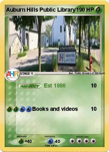 Pokemon Auburn Hills Public Library